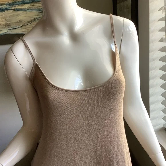 Zara Taupe Knit Sleeveless Maxi Dress - Picture 5 of 6